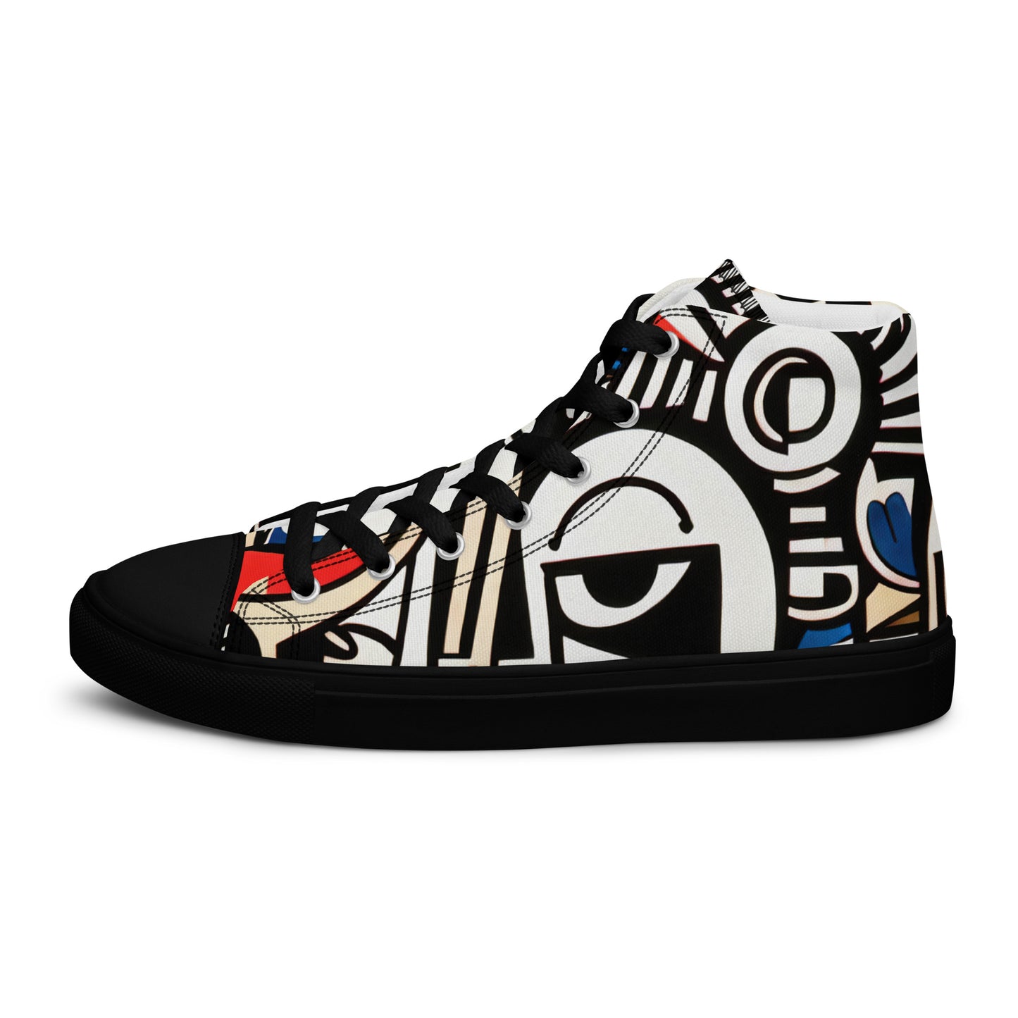 DMV 0019 Boho Women’s high top canvas shoes