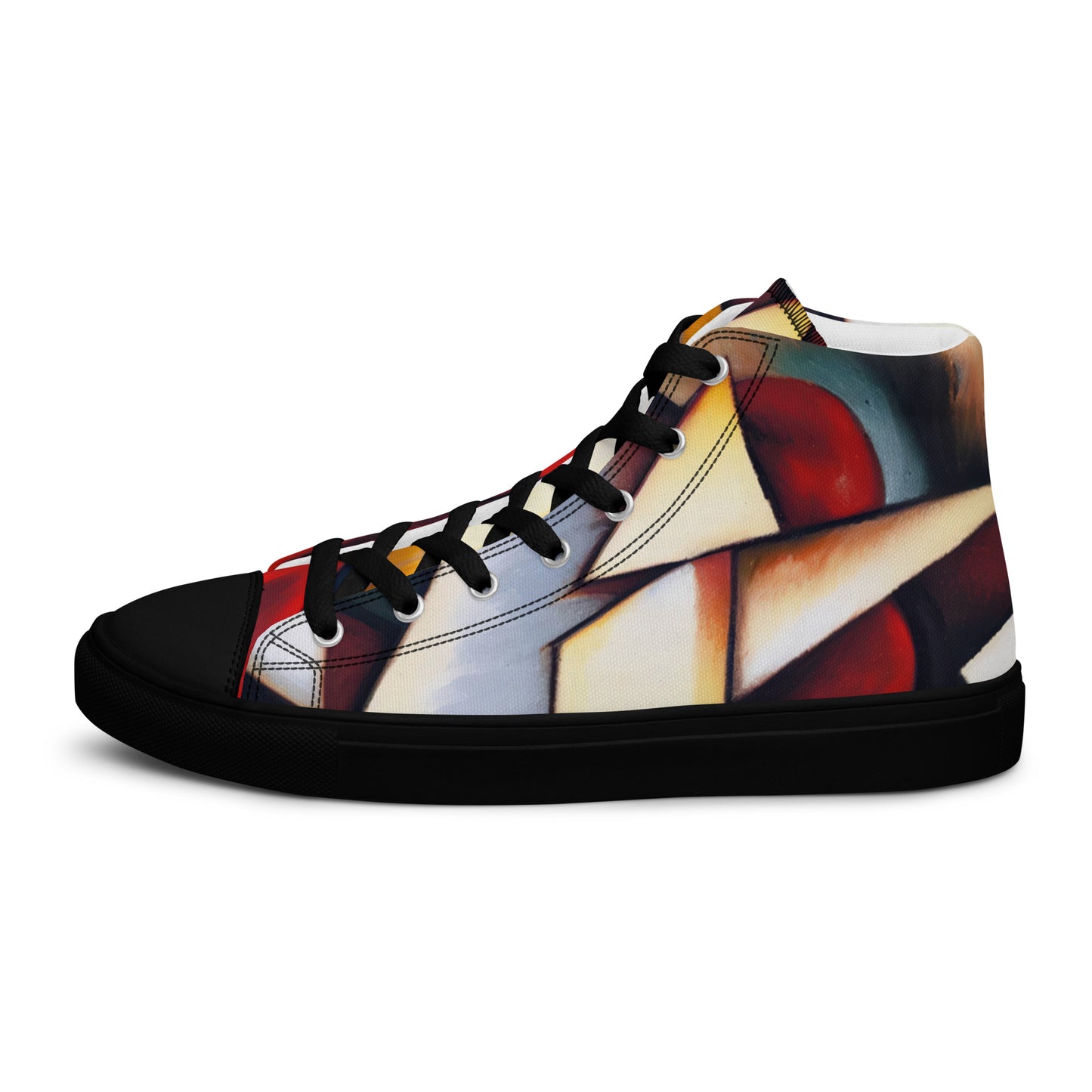 DMV 0067 Abstract Art Women’s high top canvas shoes