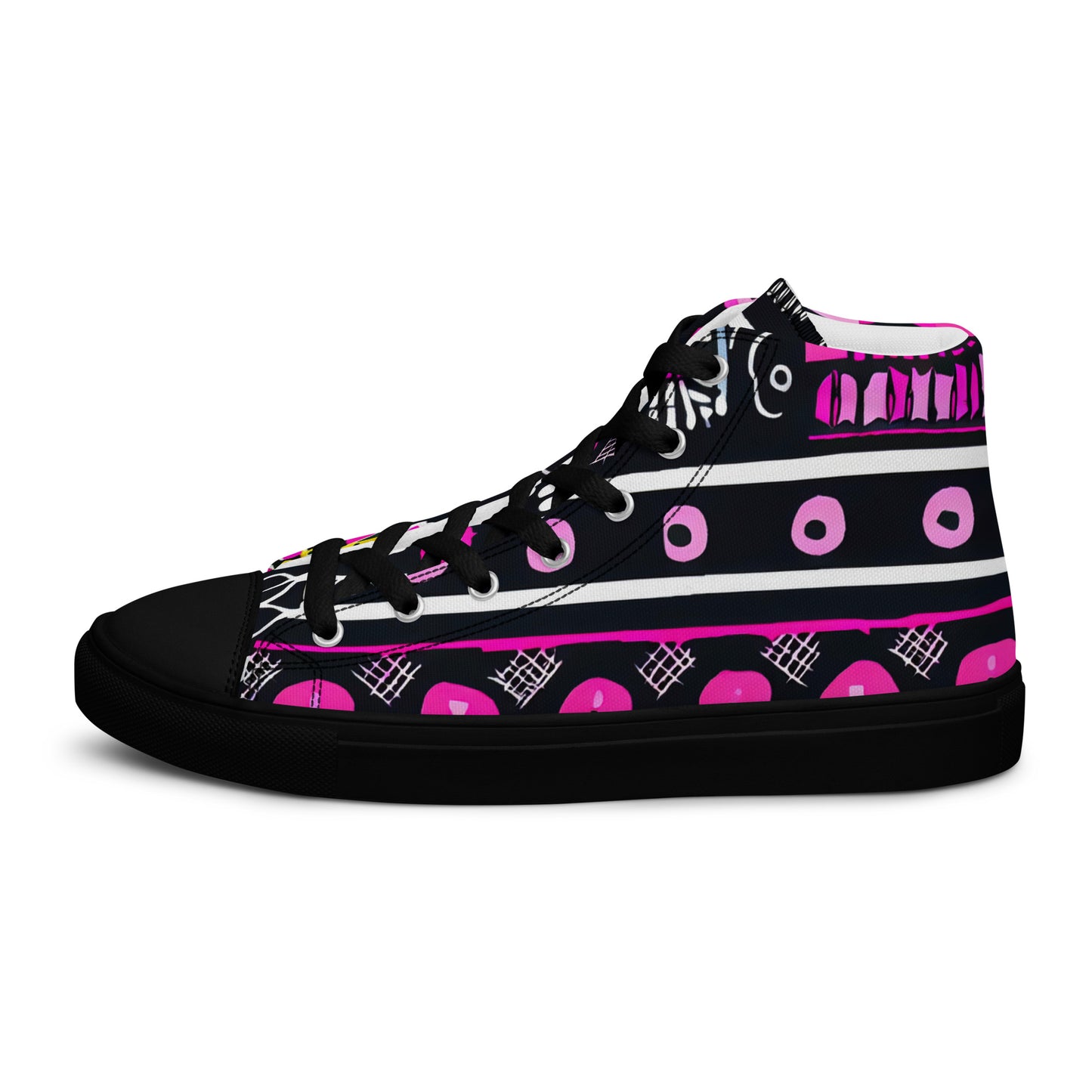 DMV 0026 Boho Women’s high top canvas shoes