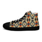 DMV 0059 Conceptual Artsy Women’s high top canvas shoes