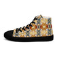 DMV 0089 Chic Boho Women’s high top canvas shoes