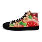 DMV 0035 Floral Women’s high top canvas shoes