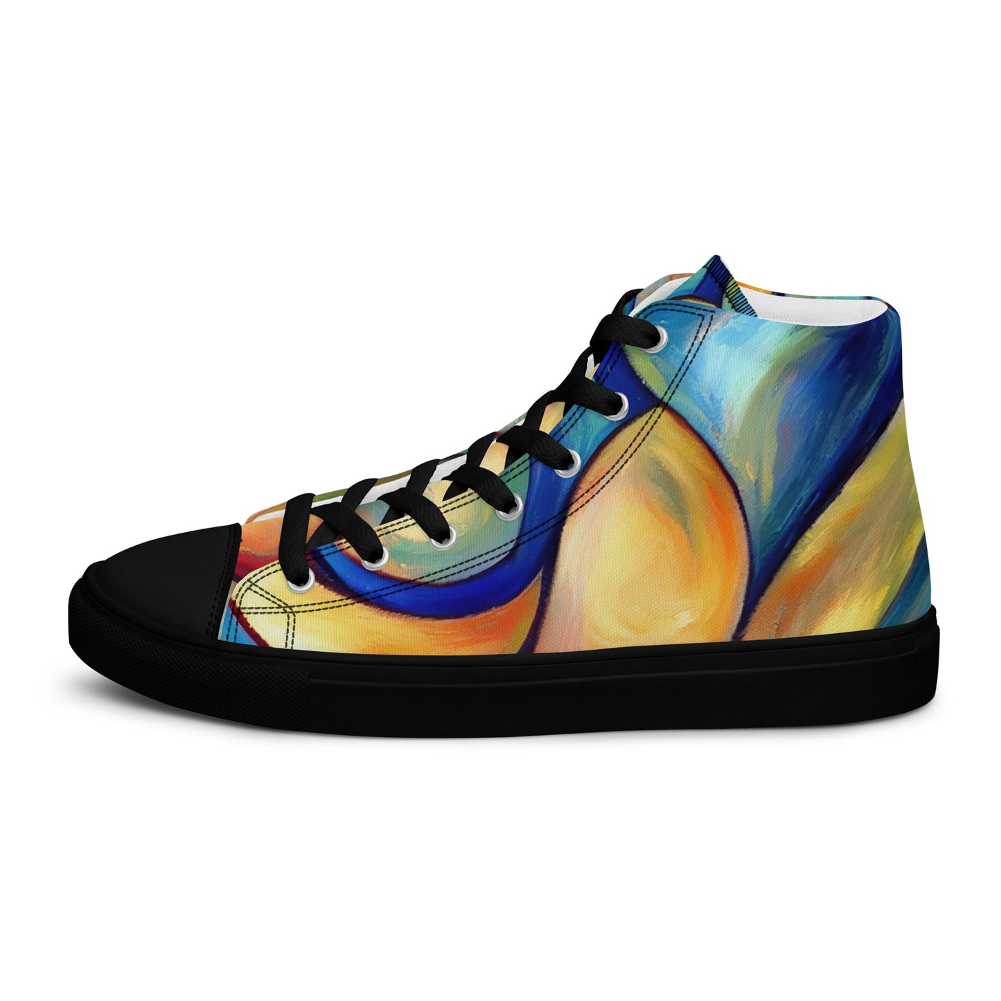 DMV 0162 Abstract Art Women’s high top canvas shoes