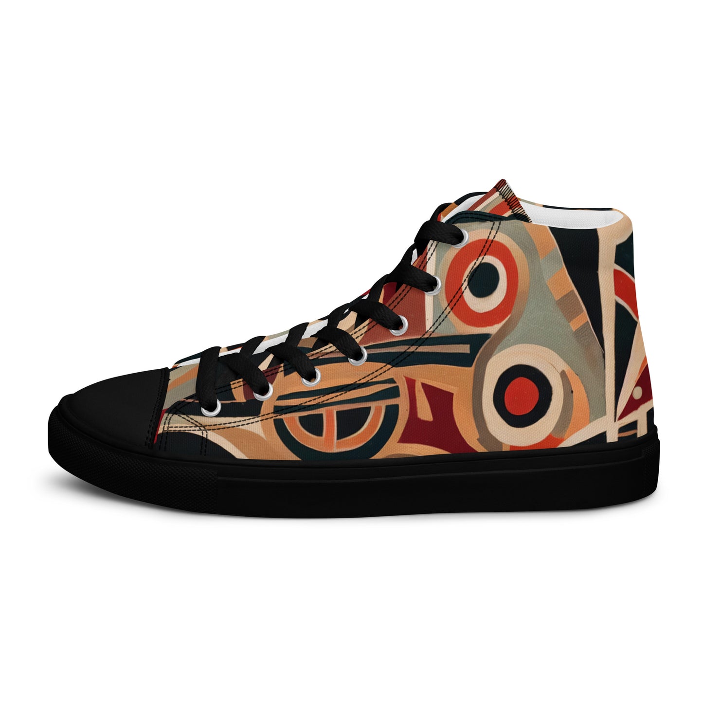 DMV 0217 Retro Art Women’s high top canvas shoes