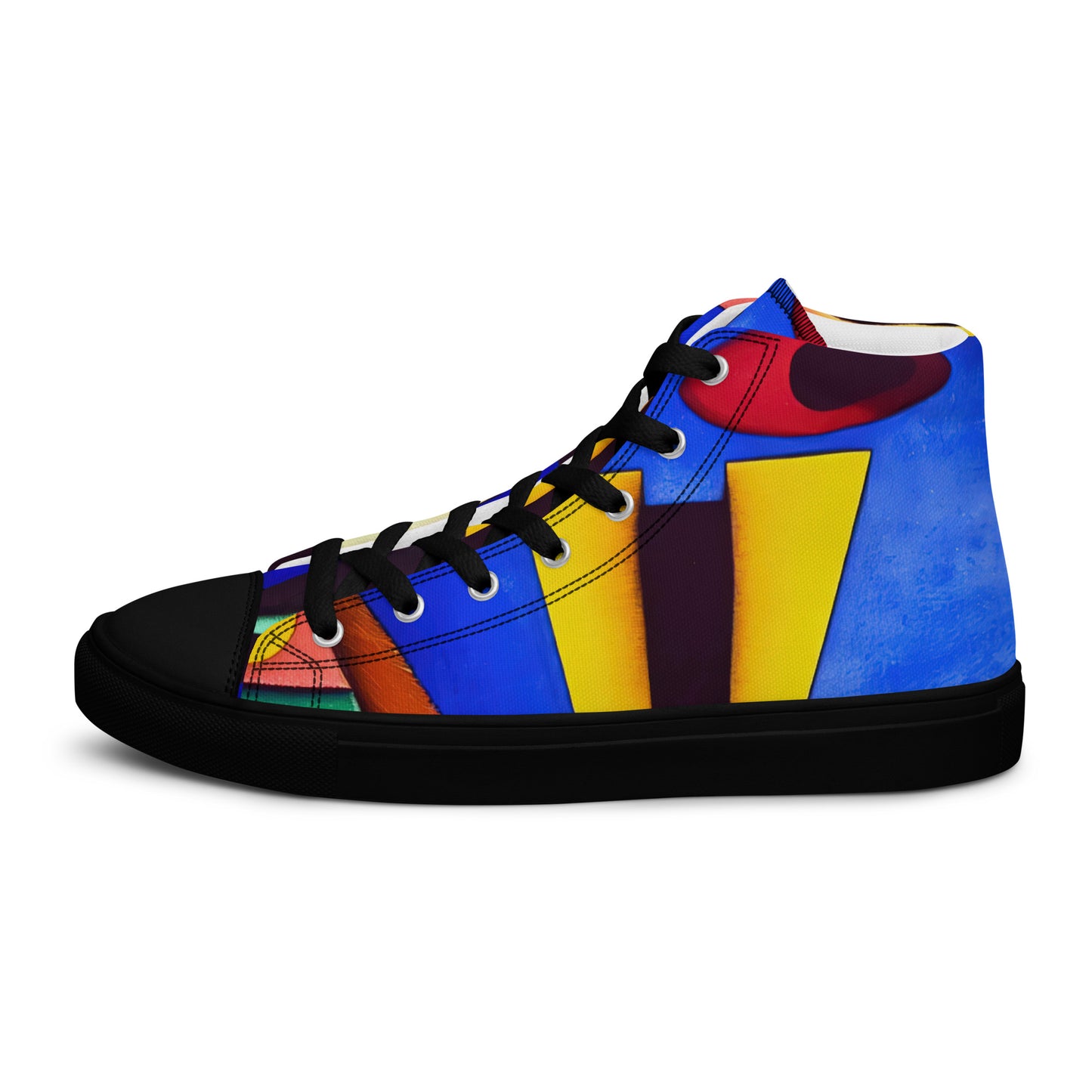 DMV 0255 Retro Art Women’s high top canvas shoes