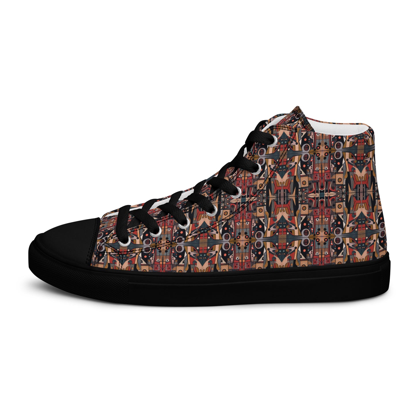 DMV 0266 Classic Boho Women’s high top canvas shoes