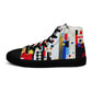 DMV 0124 Retro Art Women’s high top canvas shoes