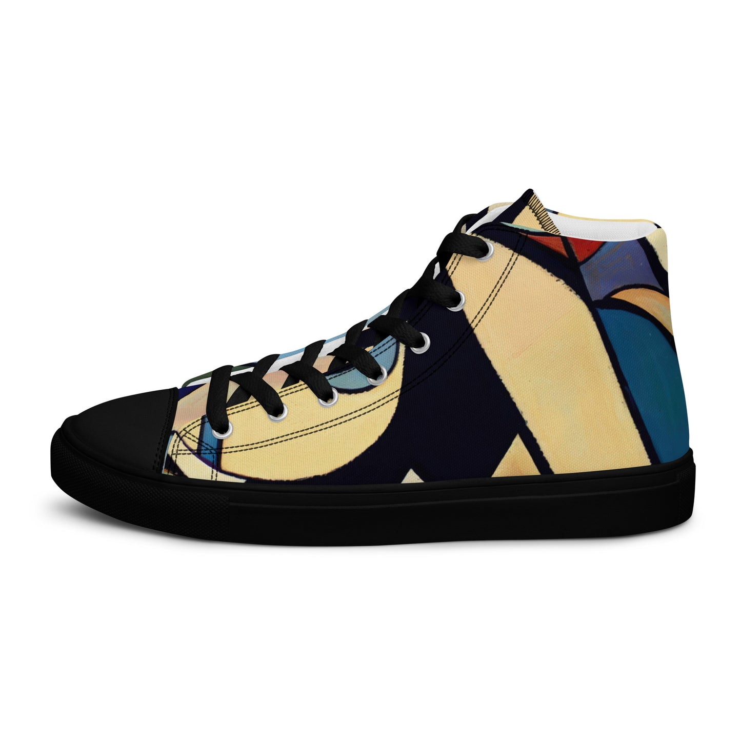 DMV 0234 Abstract Art Women’s high top canvas shoes