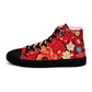 DMV 0105 Floral Women’s high top canvas shoes