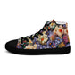 DMV 0114 Floral Women’s high top canvas shoes