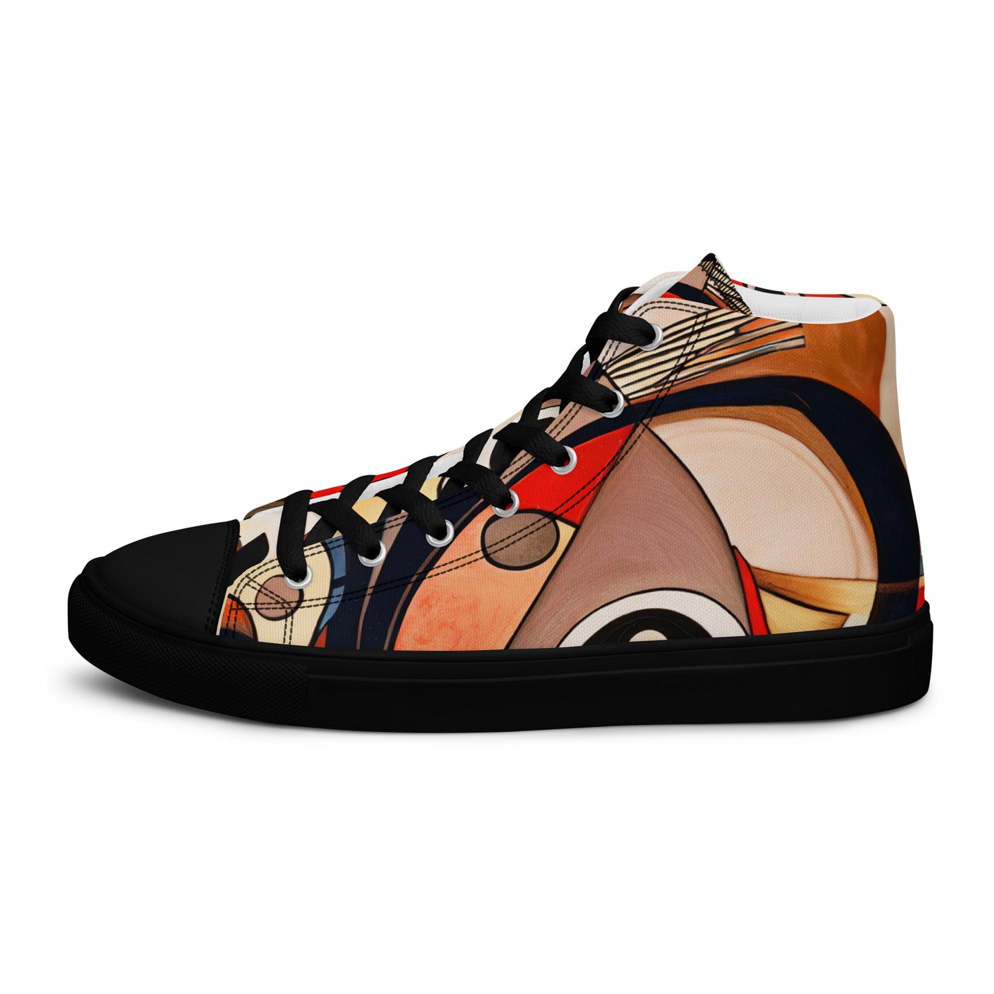 DMV 0214 Retro Art Women’s high top canvas shoes