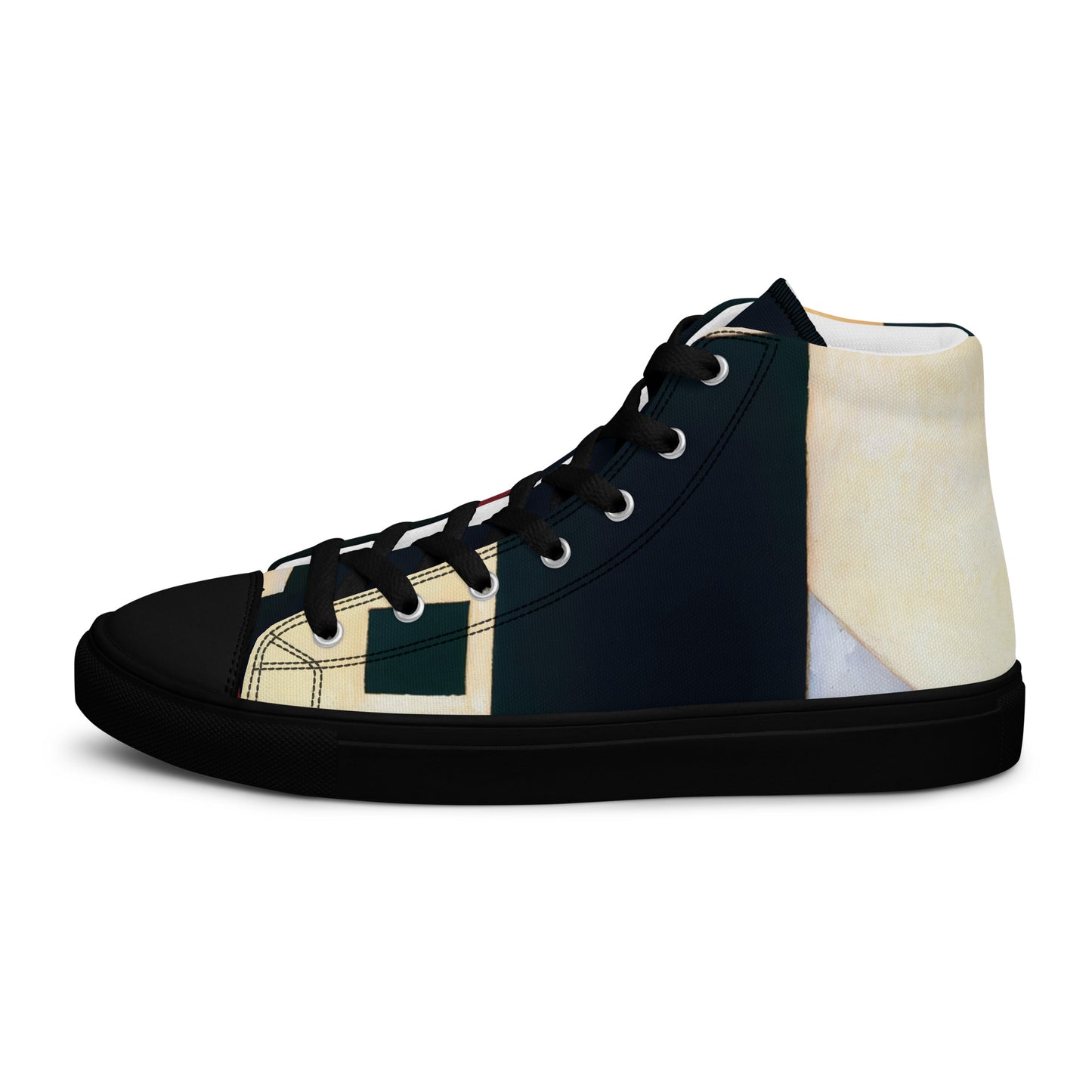 DMV 0223 Abstract Art Women’s high top canvas shoes