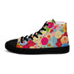 DMV 0106 Floral Women’s high top canvas shoes