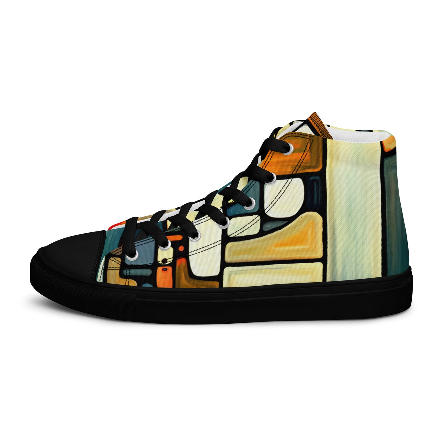 DMV 0117 Abstract Art Women’s high top canvas shoes