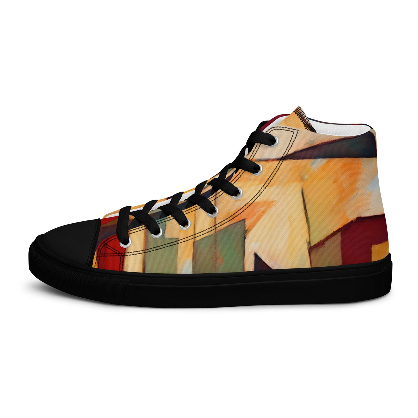 DMV 0251 Abstract Art Women’s high top canvas shoes