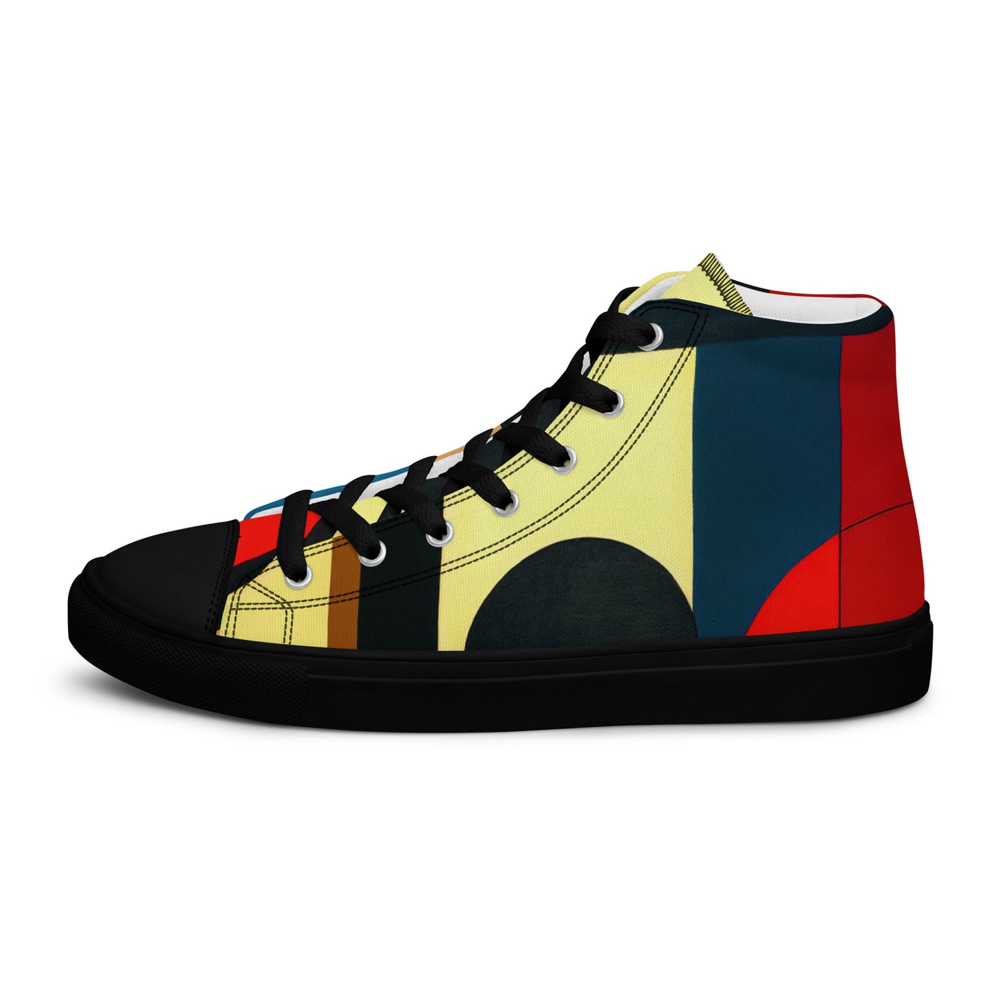 DMV 1351 Abstract Art Women’s high top canvas shoes