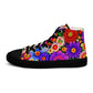 DMV 0309 Floral Women’s high top canvas shoes