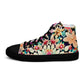 DMV 0307 Floral Women’s high top canvas shoes