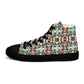 DMV 0184 Geo Boho Women’s high top canvas shoes