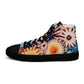 DMV 0404 Floral Women’s high top canvas shoes