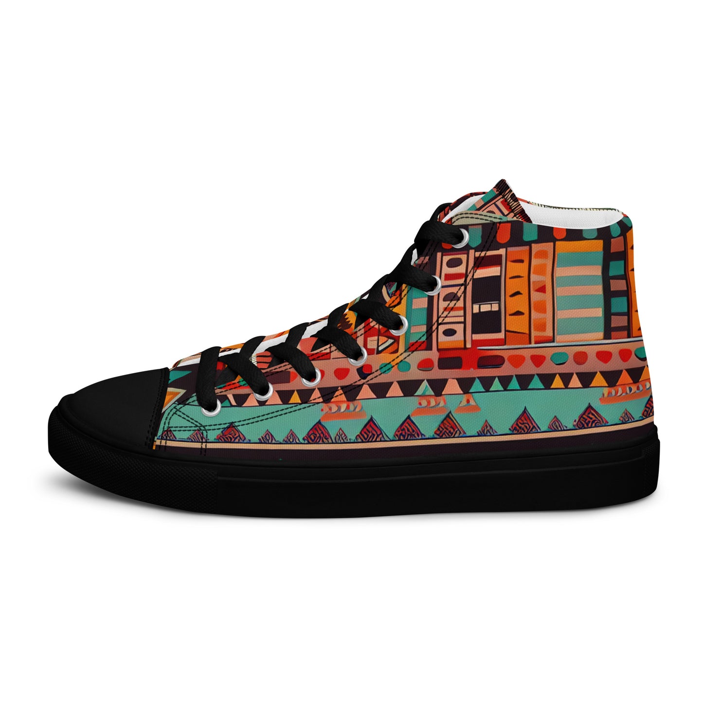 DMV 0415 Boho Women’s high top canvas shoes