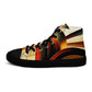 DMV 0261 Retro Art Women’s high top canvas shoes