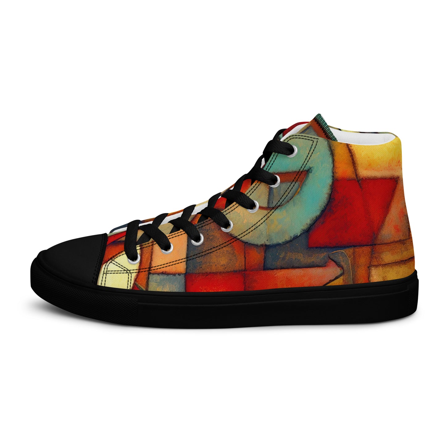 DMV 0298 Retro Art Women’s high top canvas shoes