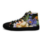 DMV 0268 Floral Women’s high top canvas shoes