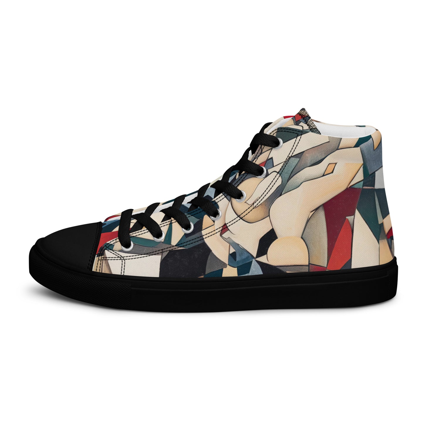 DMV 0508 Abstract Art Women’s high top canvas shoes