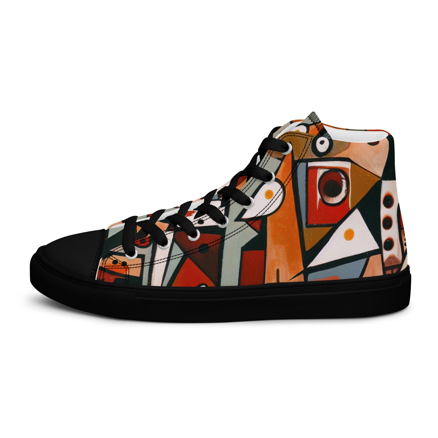 DMV 0522 Retro Art Women’s high top canvas shoes