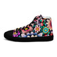 DMV 0515 Floral Women’s high top canvas shoes