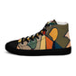 DMV 1582 Abstract Art Women’s high top canvas shoes