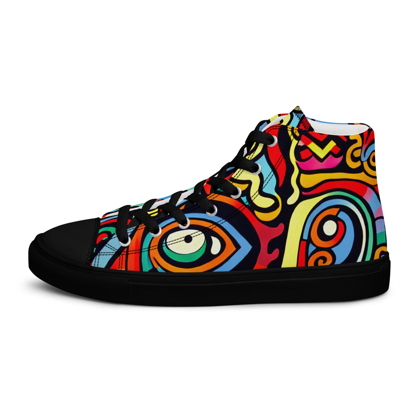 DMV 0535 Psy Art Women’s high top canvas shoes