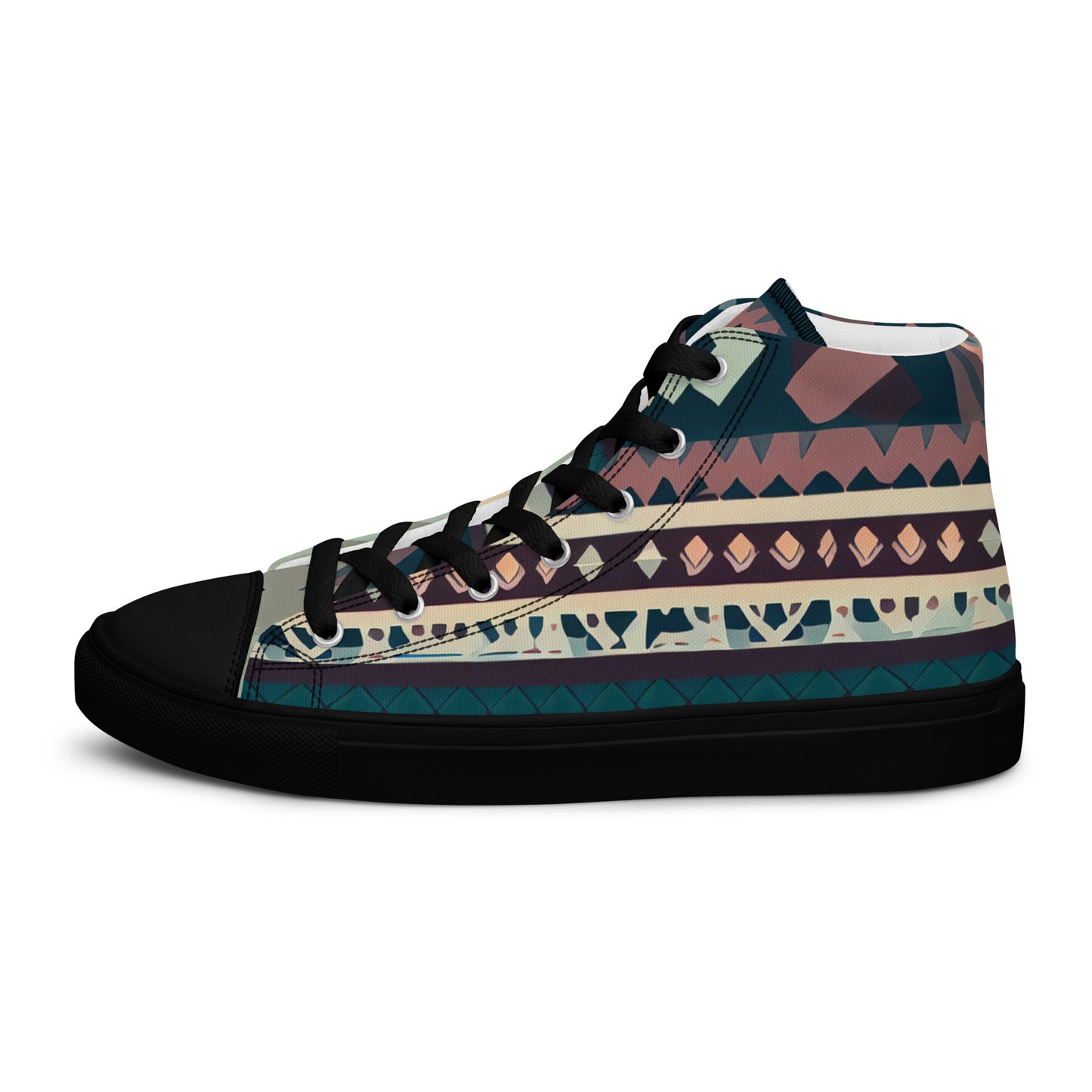 DMV 0474 Boho Women’s high top canvas shoes