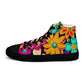 DMV 1363 Floral Women’s high top canvas shoes