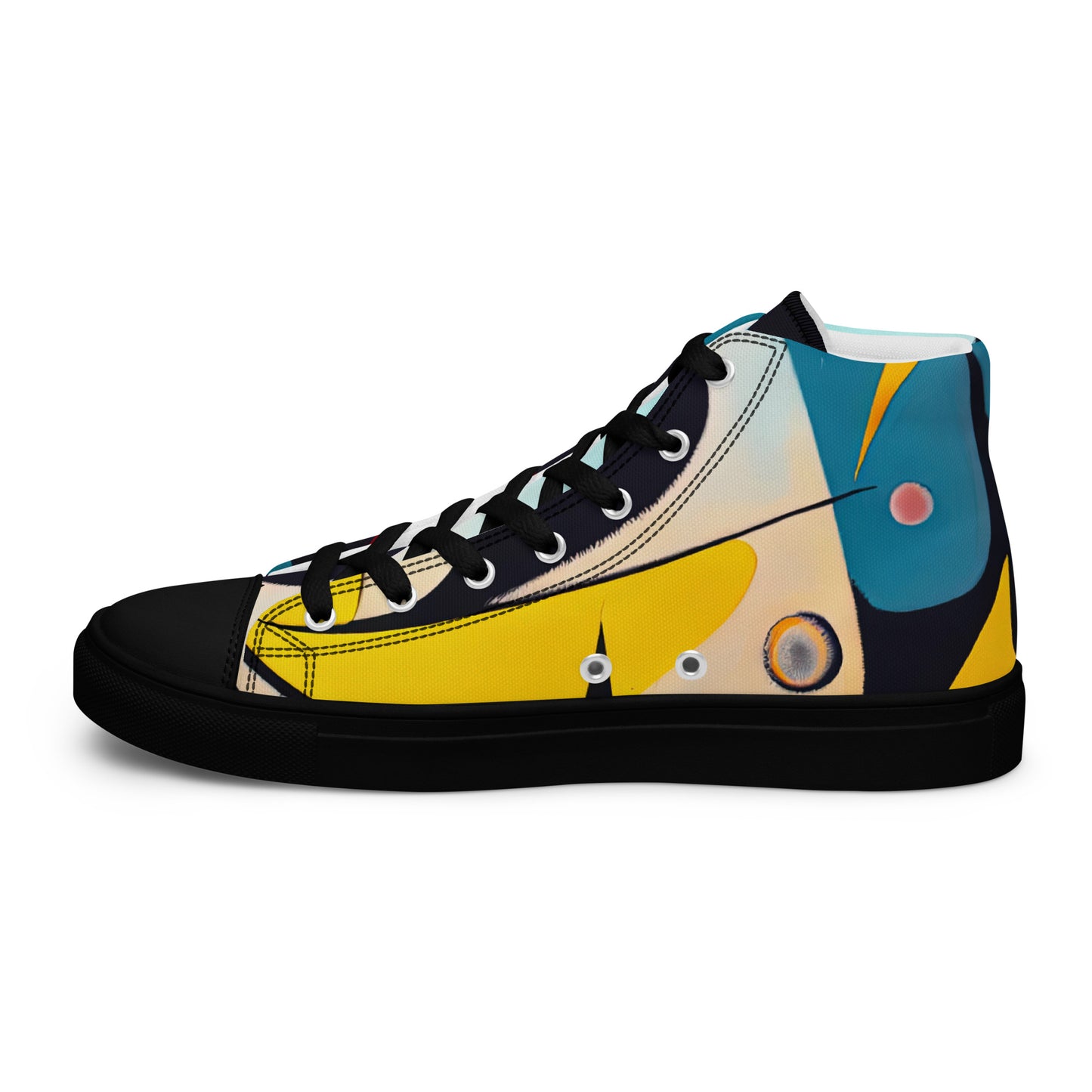 DMV 0037 Retro Art Women’s high top canvas shoes