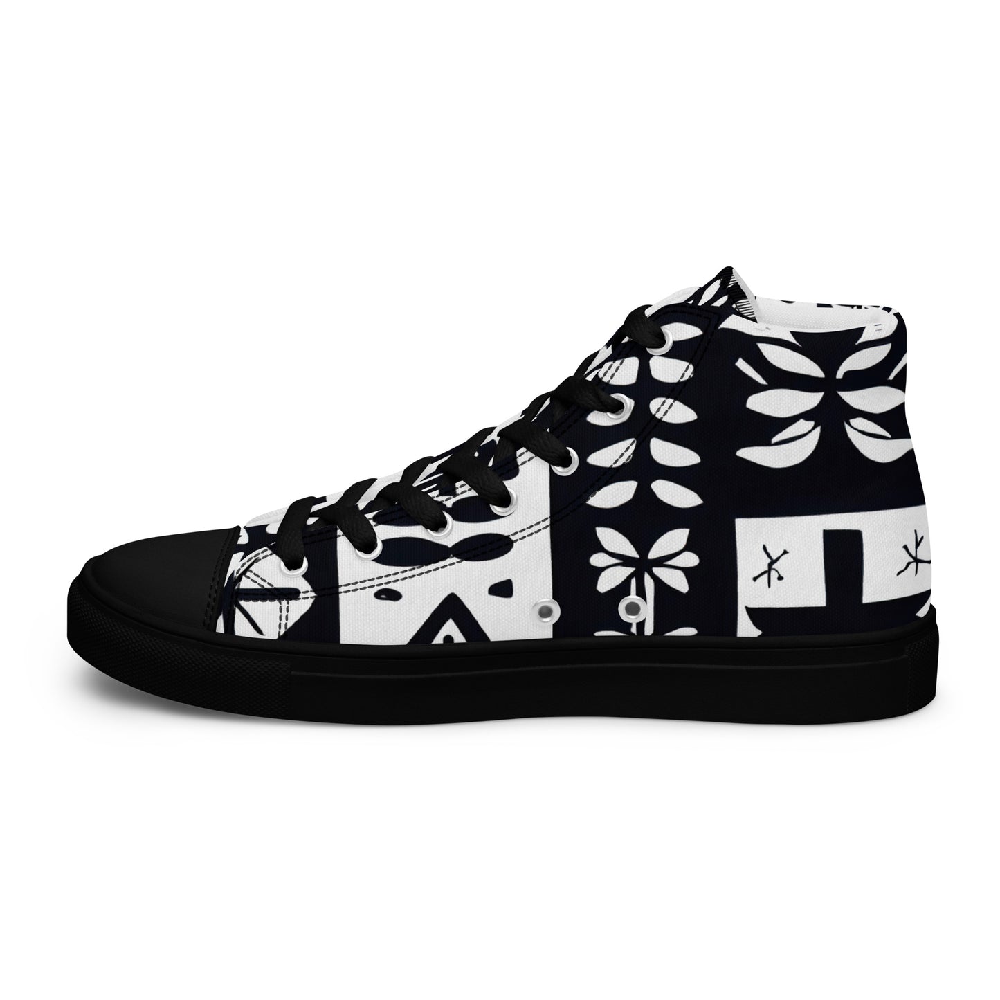 DMV 0009 Boho Women’s high top canvas shoes