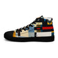 DMV 0023 Abstract Art Women’s high top canvas shoes