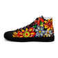 DMV 0018 Floral Women’s high top canvas shoes