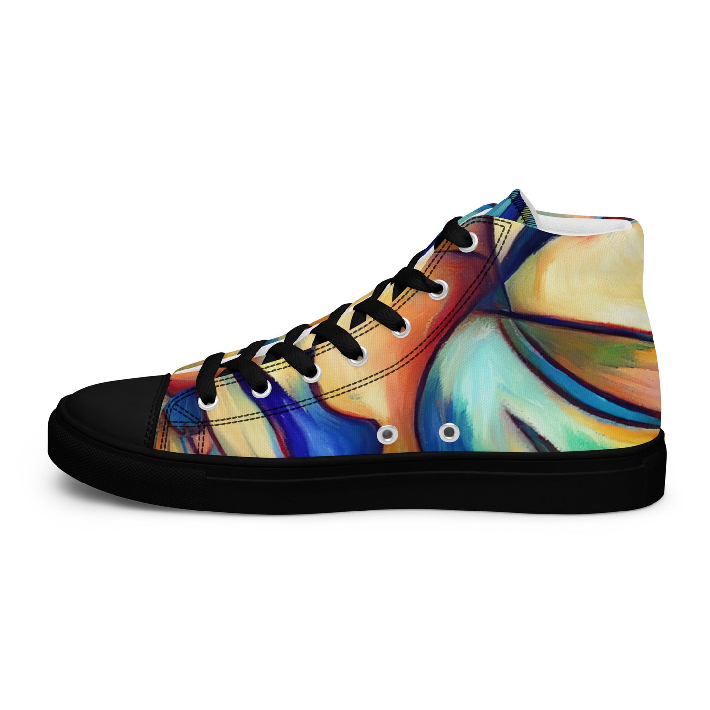 DMV 0162 Abstract Art Women’s high top canvas shoes