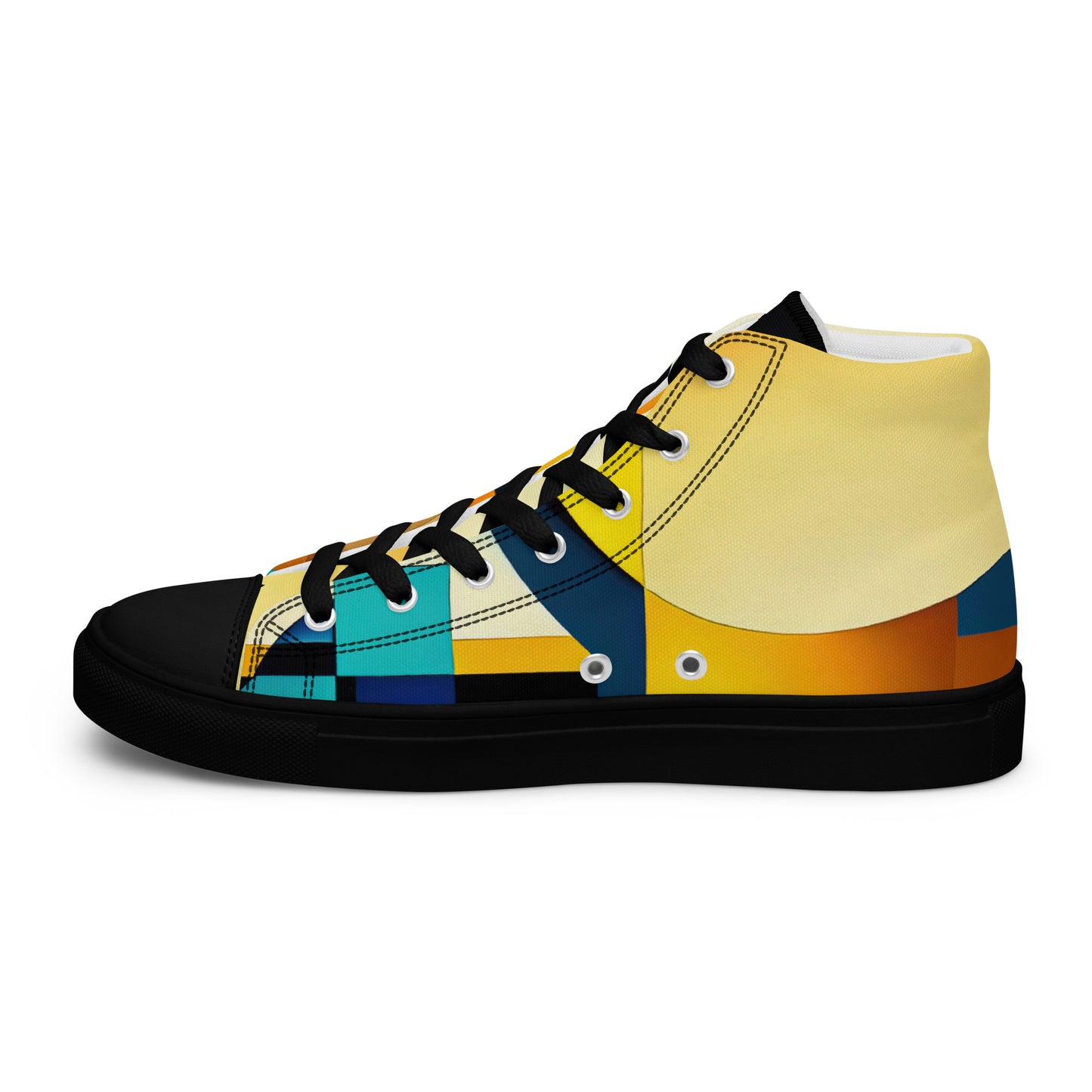 DMV 0222 Retro Art Women’s high top canvas shoes