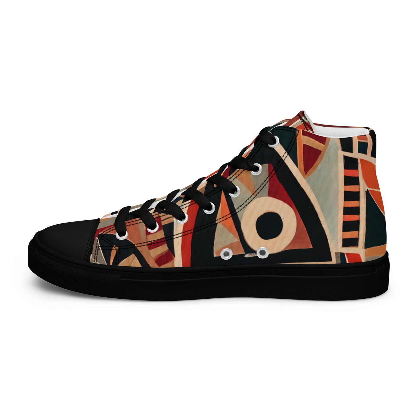 DMV 0217 Retro Art Women’s high top canvas shoes