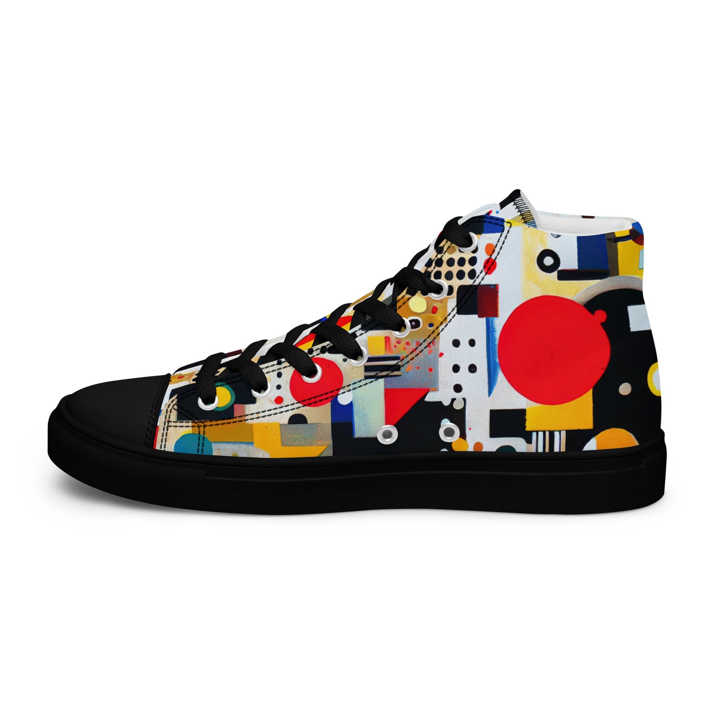 DMV 0124 Retro Art Women’s high top canvas shoes