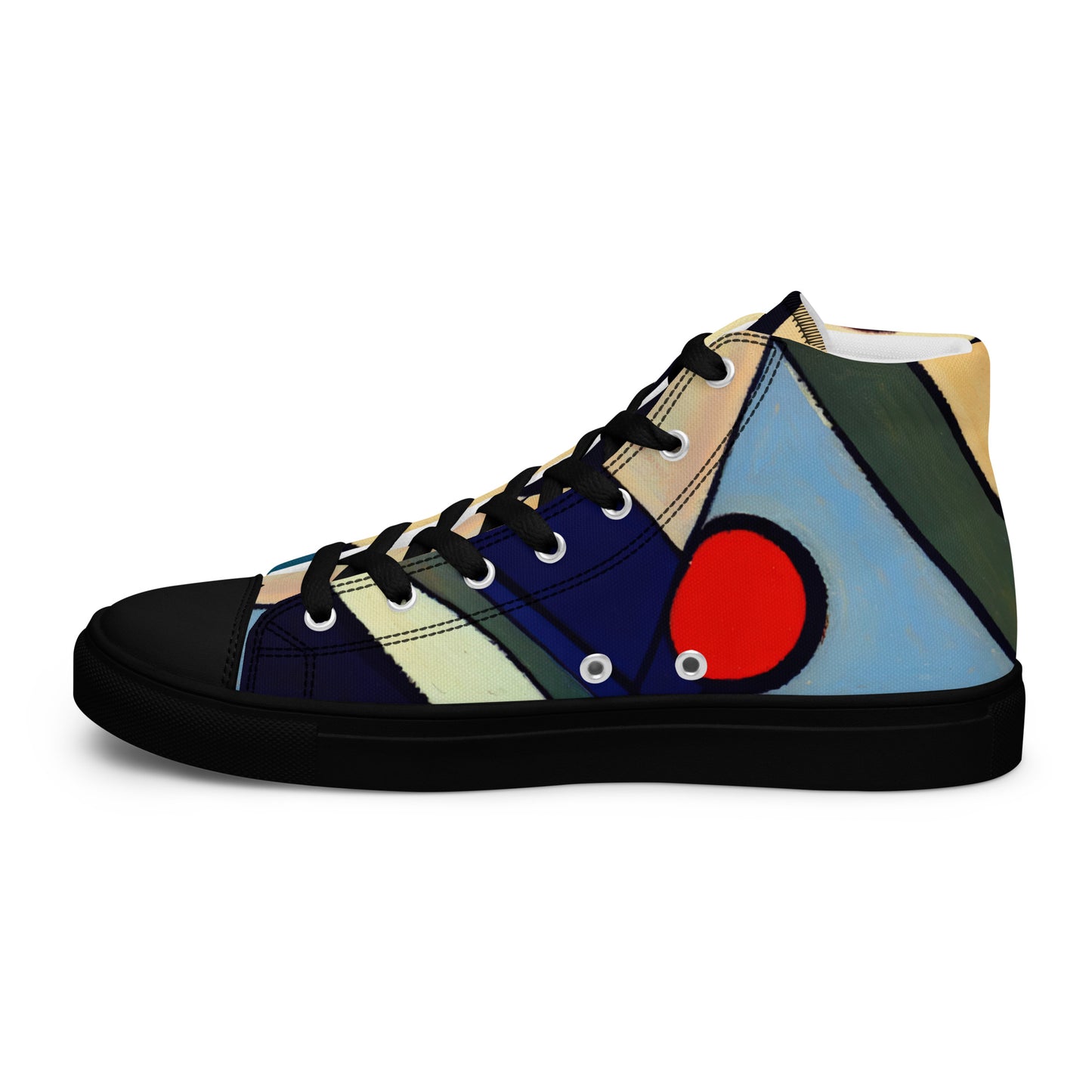 DMV 0234 Abstract Art Women’s high top canvas shoes