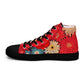 DMV 0105 Floral Women’s high top canvas shoes