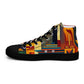 DMV 0237 Retro Art Women’s high top canvas shoes