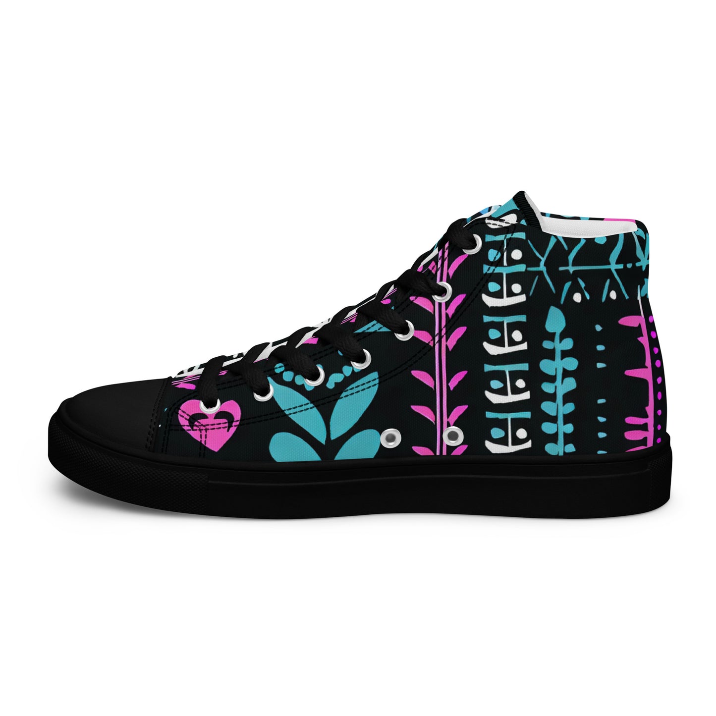 DMV 0122 Boho Women’s high top canvas shoes