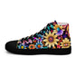 DMV 0265 Floral Women’s high top canvas shoes