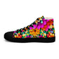 DMV 0250 Floral Women’s high top canvas shoes