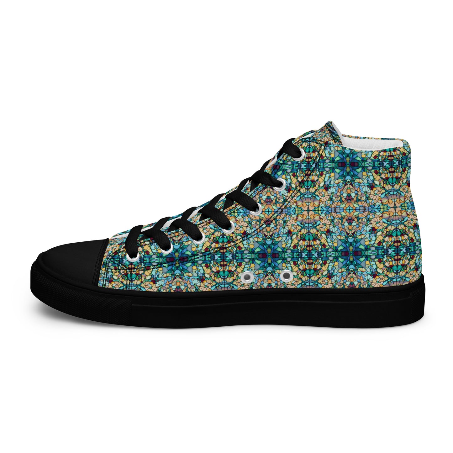 DMV 0254 Chic Boho Women’s high top canvas shoes